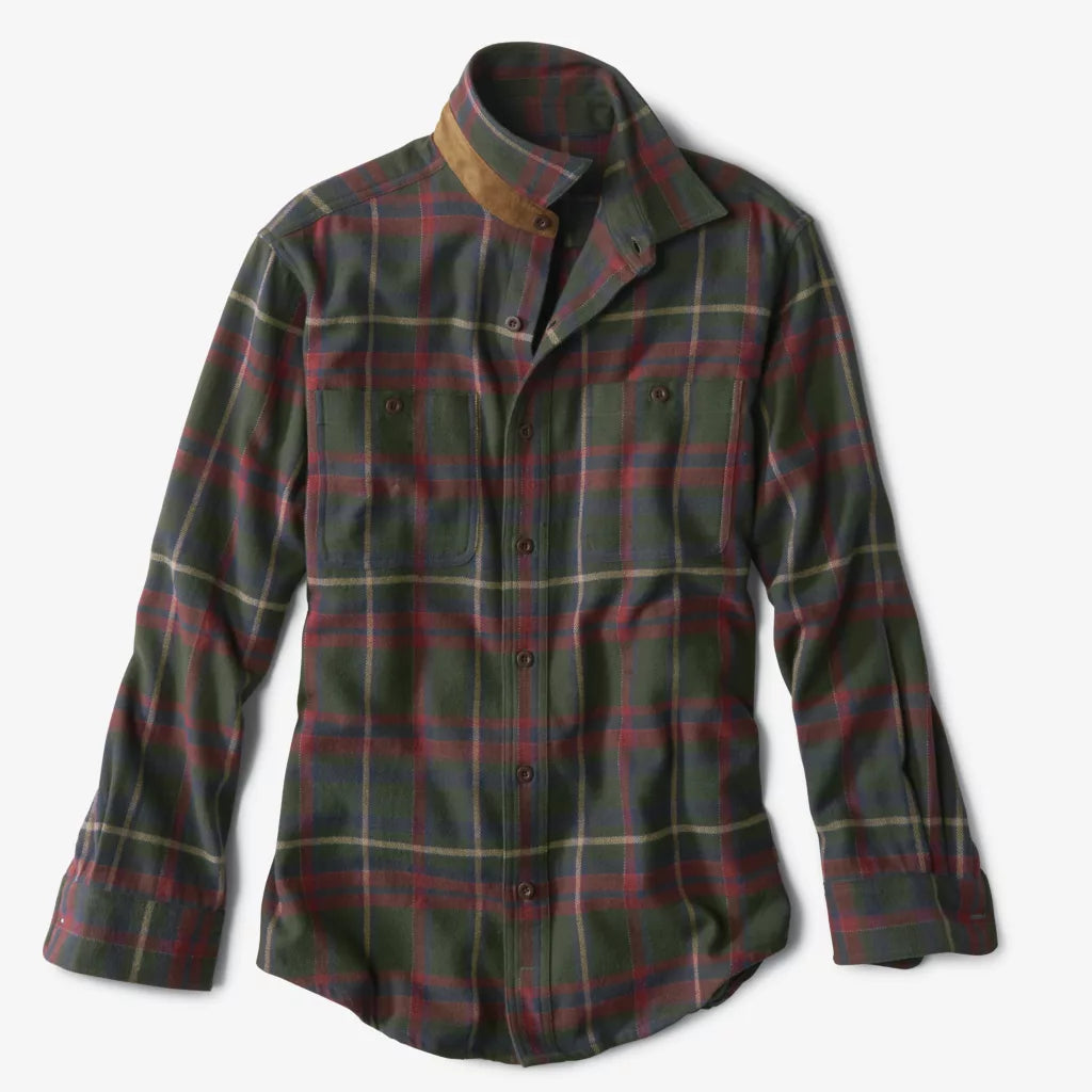 The Perfect Flannel Shirt in Tan and Navy GEORGE HI PLANTATION The Perfect Flannel Shirt in Tan and Navy GEORGE HI PLANTATION