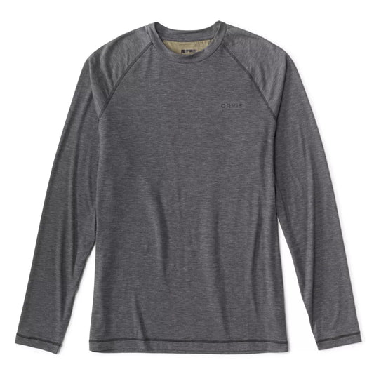 Dri Release Crew Long Sleeve in Gray
