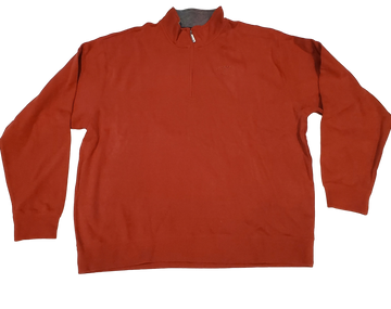 Signature Quarter Zip Sweatshirt in Spice