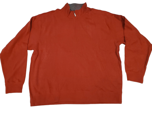 Signature Quarter Zip Sweatshirt in Spice