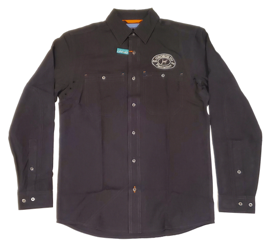 Tech Chambray Workshirt LS in Black