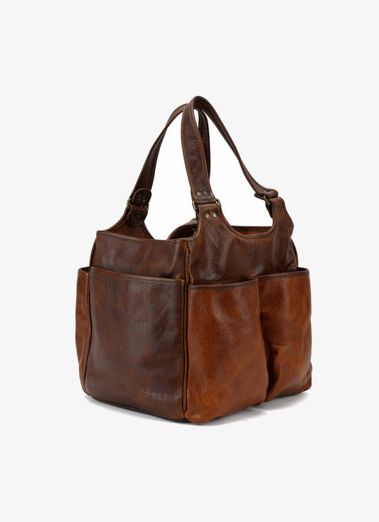 Belle Picnic Tote in Titan Milled Honey