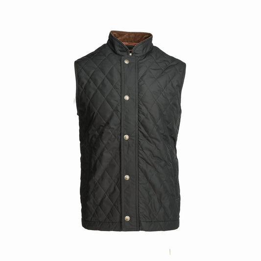 Quilted Vest in Charcoal