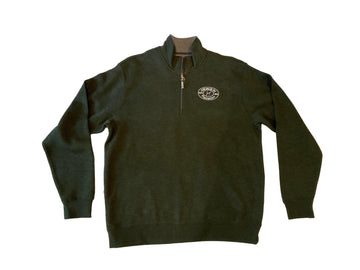 Softest Tencel Blend Quarter Zip in Dark Pine