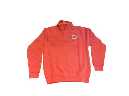 Signature Quarter Zip Sweatshirt in Paprika