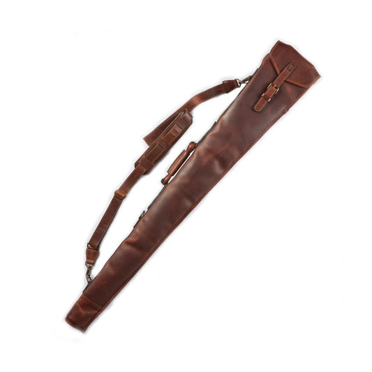 Leather Shot Gun Case Oak